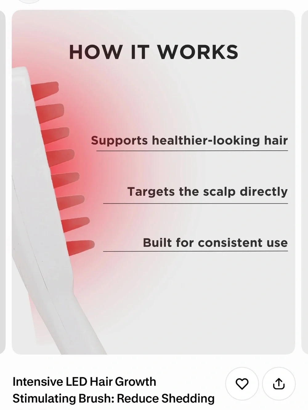 Solaris White Hair Growth Brush